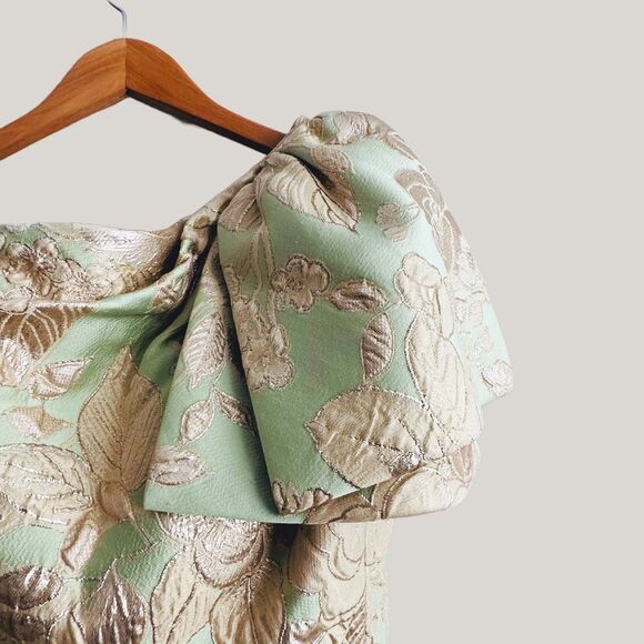 Frascara 4440 Spring 2023 Jacquard Column Fitted Evening Dress Couture Wedding - Picture 7 of 11